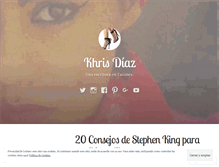 Tablet Screenshot of khrisdiaz.com